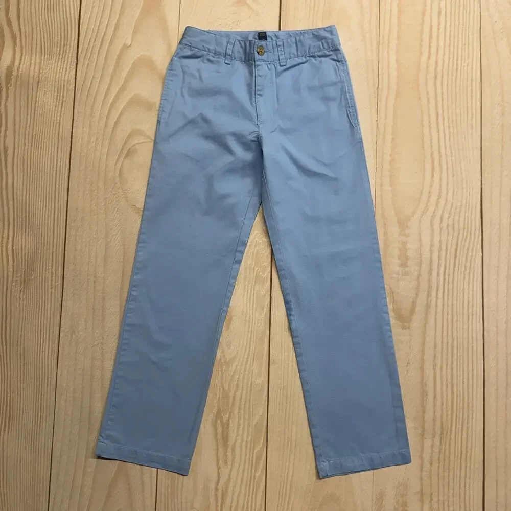 Lot of 2 Polo Ralph Lauren Boys Size 8 Chino Flat Front Pants Pink Blue Pastel